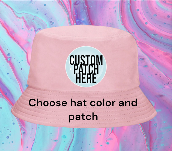 Custom Patch and Color Bucket Hat