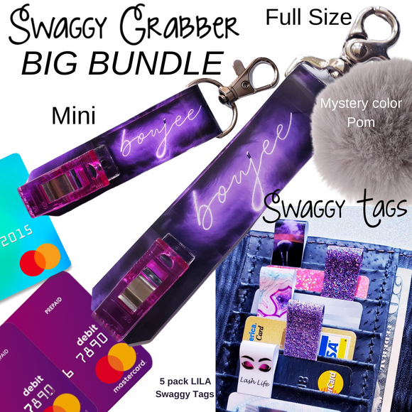 Big Bundle The Boujee Swaggy Grabber Original Card Grabber & Swaggy Tags